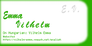 emma vilhelm business card